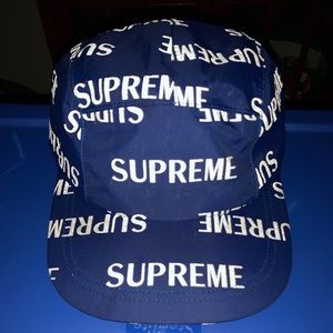 Supreme 3M reflective repeat seam camp cap